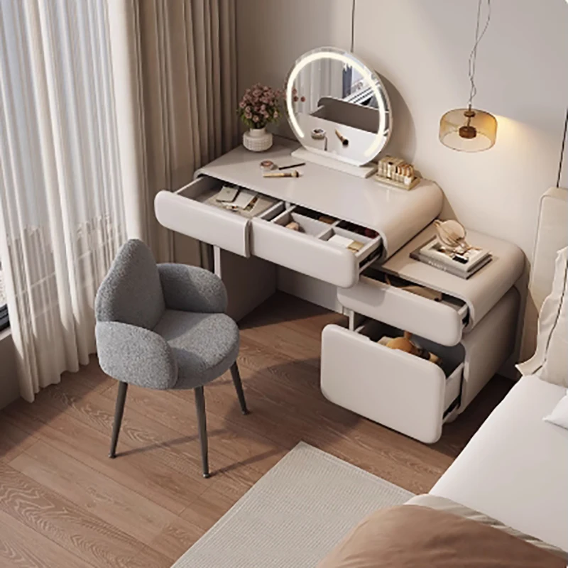 

Table Beauty Organizer Nordic Design Modern French Vanity Vanity Table With Mirror Bedroom Table De Maquillage Furniture