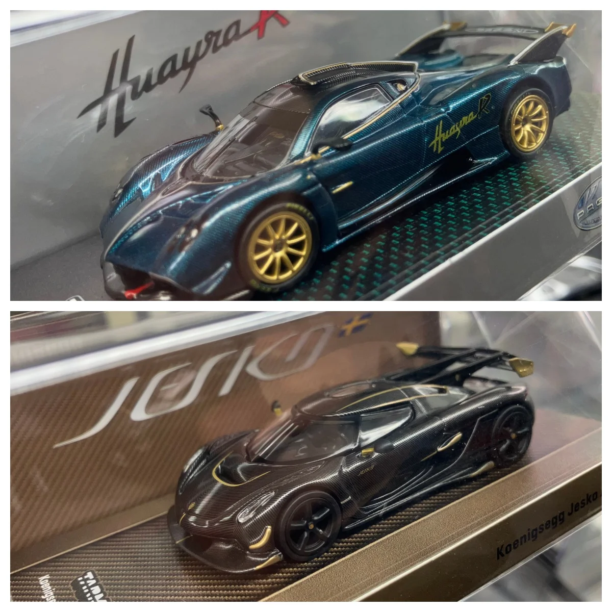 

Tarmac Jesko Attack Huayra R Super Car Diecast Model Car Collection Limited Edition