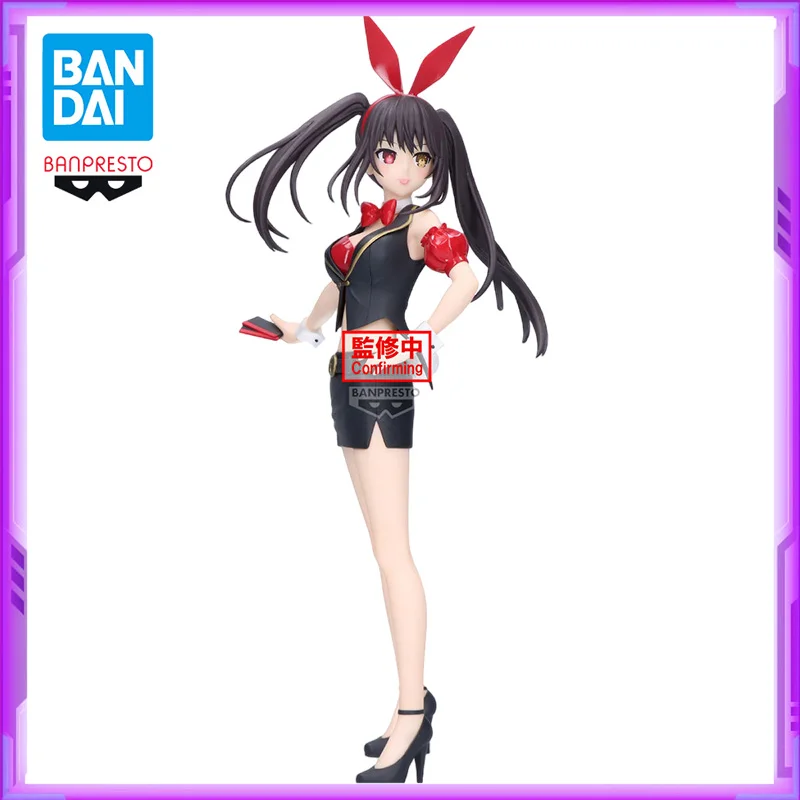 Original BANDAI Banpresto G&G DATE A LIVE Tokisaki Kurumi Nightmare PVC Anime Figures Action Figure Model Toys Christmas Gifts