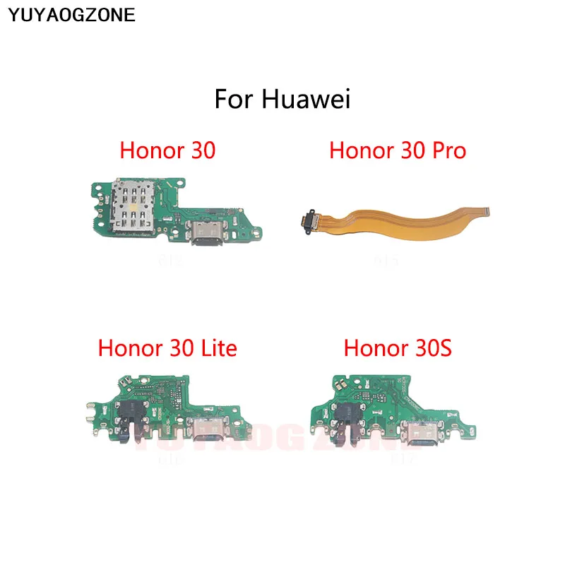 

USB Charge Dock Port Socket Plug Connector Flex Cable For Huawei Honor 30 Pro Lite 30S Charging Board Module