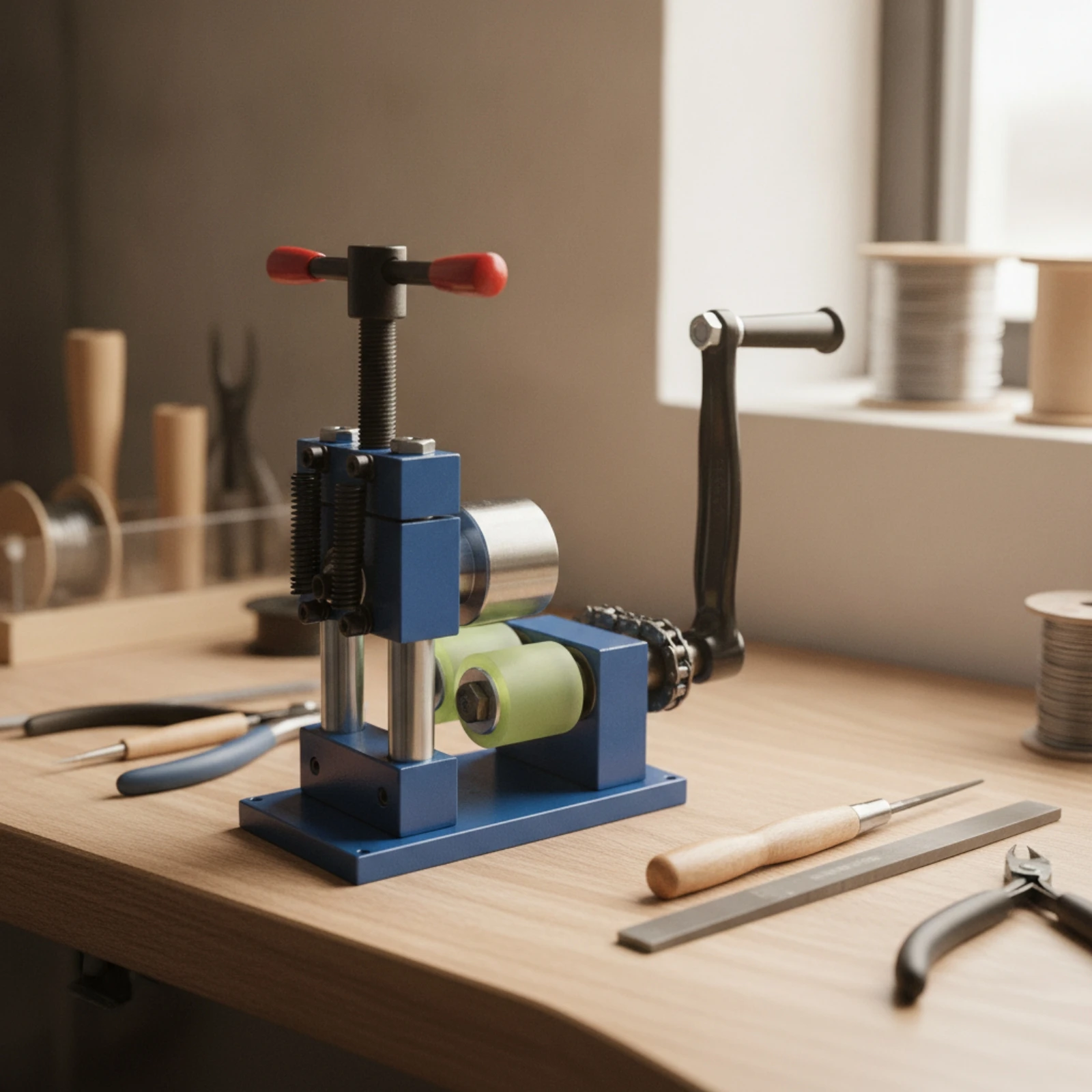Manual Circlet and Bracelet Bender Multifunction Circlet and Bracelet Bending Machine Hand Crank Jewelry Bender Bench-Top