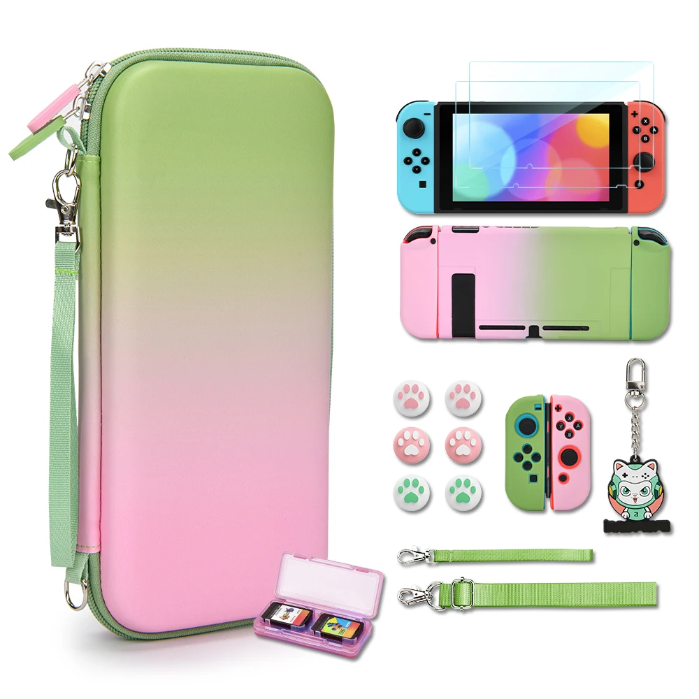 

Ns Switch Accessories for Switch 2017 Model with Switch Bag, Switch Protective Case, Switch Screen Protector, Switch Game Case