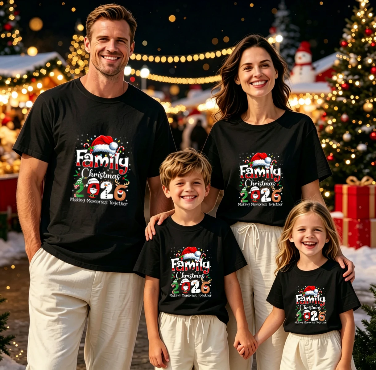 2026 Newly Style Wildlife Park Animal Family Matching Shirts, Dad Mom Kids Fashion Summer T-Shirts Parents and Kids Unisex Tops