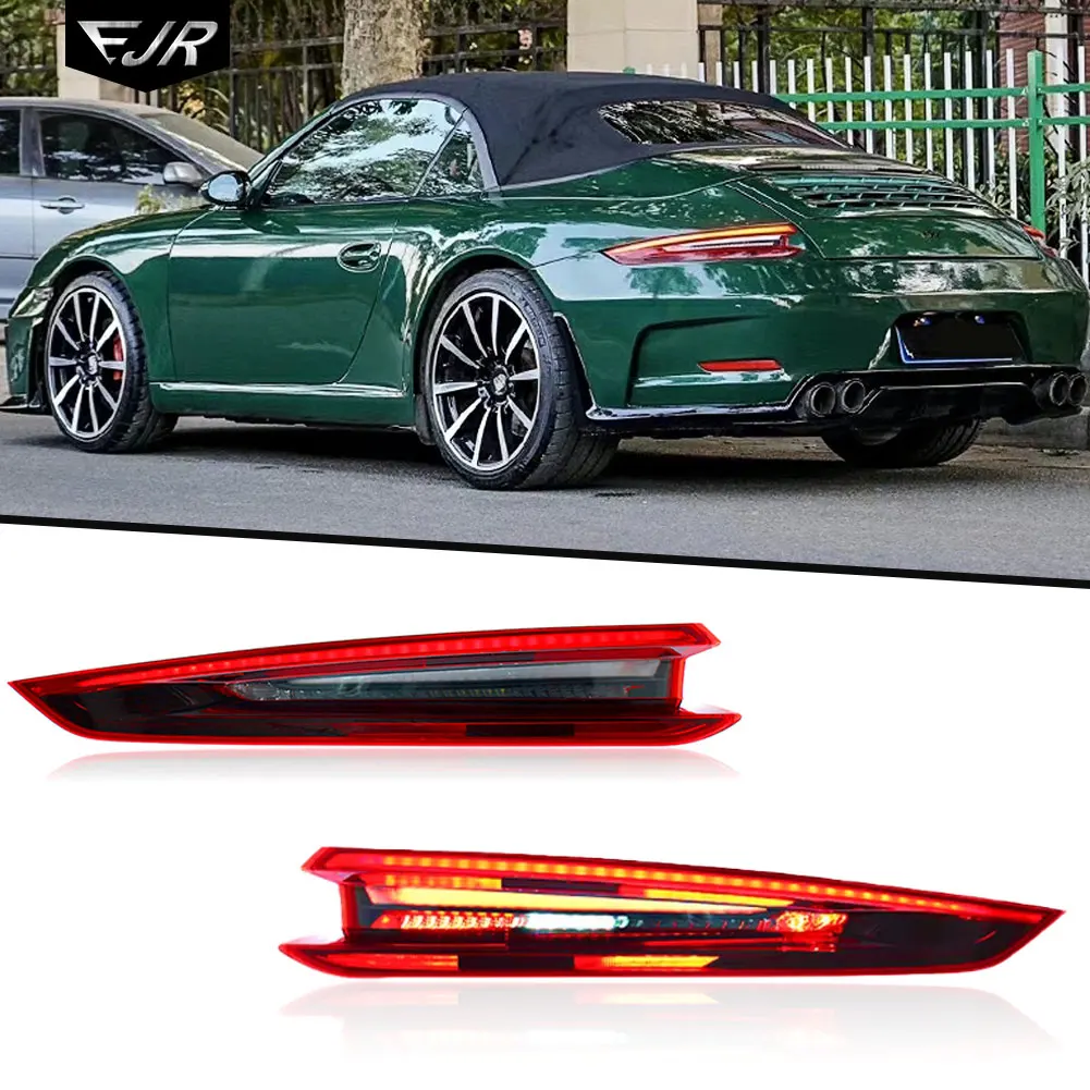 Tylne światła samochodowe do Porsche 911 LED Tail Lights 2012-2018 991.1 Upgrade 991.2 Rear Lamps DRL Brake Turn Signal Auto Accessories