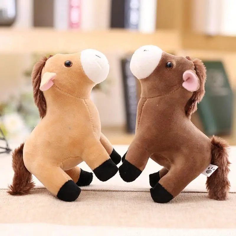 น่ารักการ์ตูนตุ๊กตาม้าตุ๊กตาสัตว์น่ารัก Little Horse พวงกุญแจสาวกระเป๋าจี้ Keyring ของขวัญวันเกิดสําหรับเด็ก