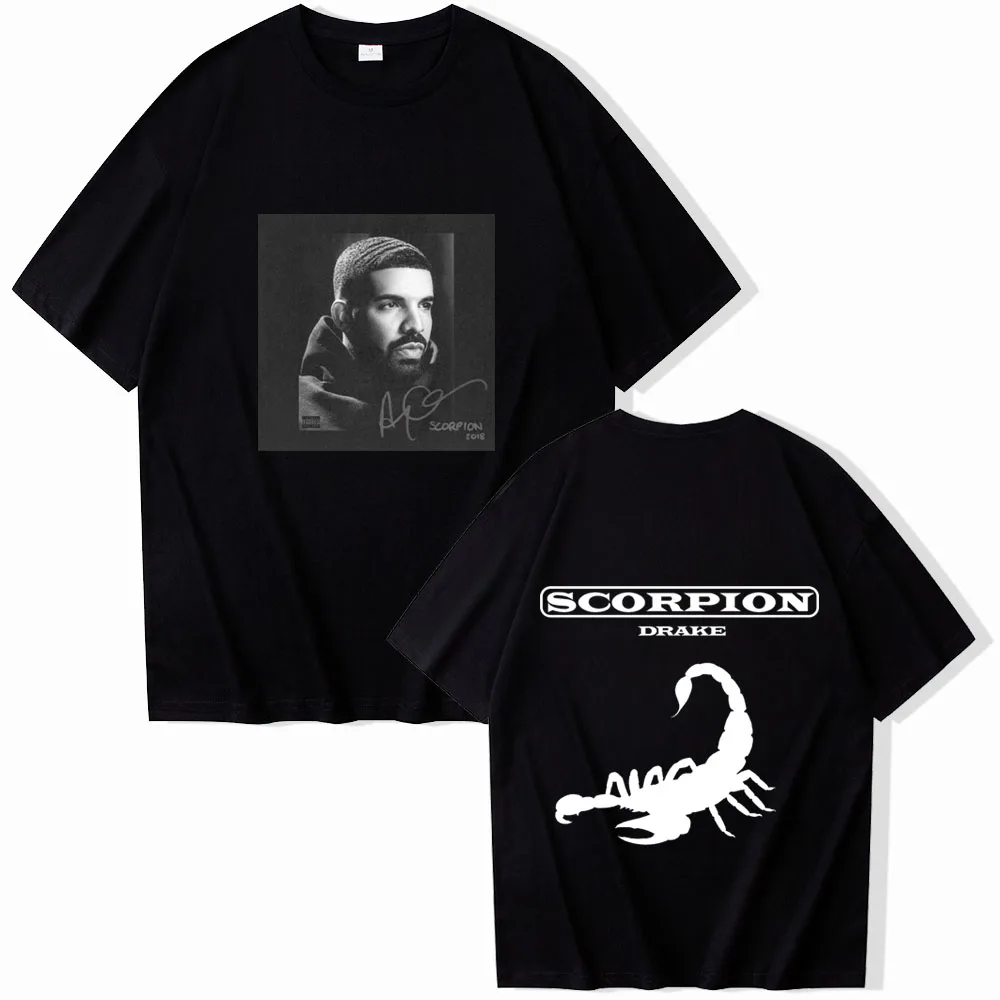 Scorpion Drake 2024 T-shirt Printing O-neck Summer Casual Shirt Oversized T Shirt for Men