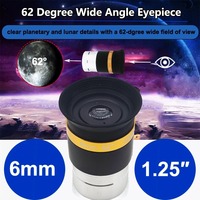Celestron 62 Degree Wide-Angle 6mm Eyepiece – 1.25\