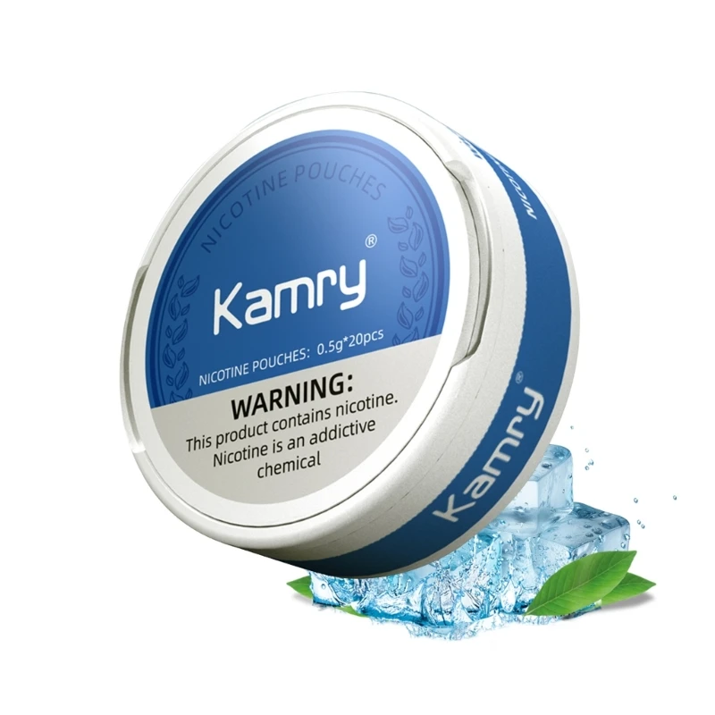 أكياس كامري نيكوتين 14 ملغ تحتوي على أكياس مضغ بنكهة الفواكه الطبيعية