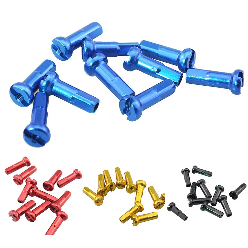 

50/20 шт. Цветные колпачки-ниппели для велосипедных спиц 14G 14 мм, диаметр 2 мм, для MTB и шоссейных велосипедов, защита спиц