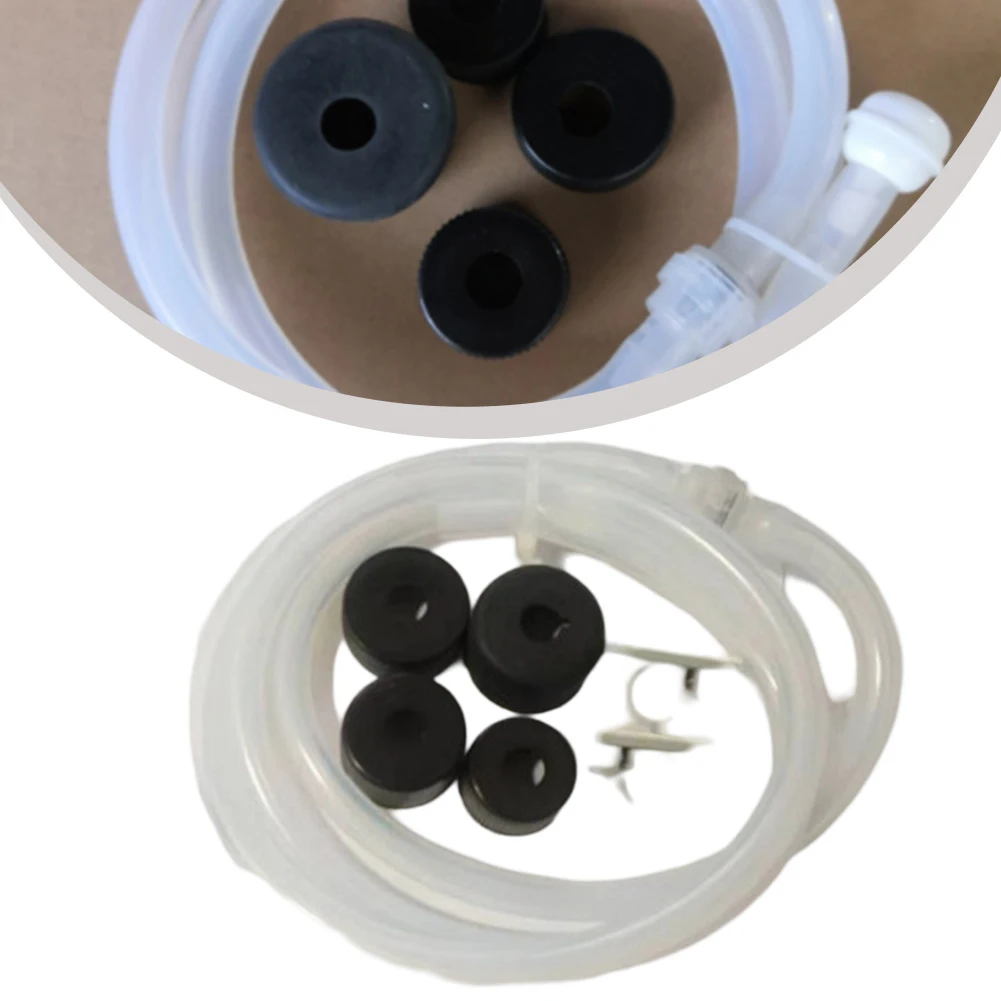 Kit de tubo dispensador de jabón para fregadero, Kit de tubo dispensador de jabón para fregadero de 47 pulgadas, tubo de extensión de silicona con válvula de retención, piezas de herramientas para el hogar