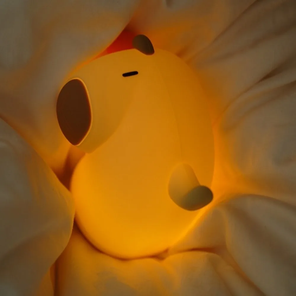 USB ricaricabile Capybara Night Light Capybara Shape Eye Protection cavia Night Light Soft Light 3D Capybara lampada in Silicone