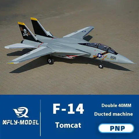 Xfly Dual 40mm F-14 "Tomcat" PNP Wingspan 970mm Twin Engine Ducked Fighter RC Fixed Wing Aircraft model F14 RC Adult Toy