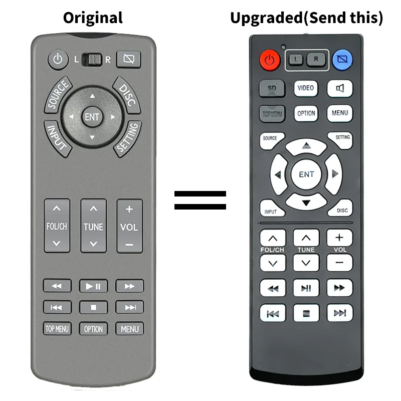 Replacement Remote Control Compatible with Toyota Lexus LX570/460 LS460/600 GX460 RX350 LM300 Rear Entertainment DVD