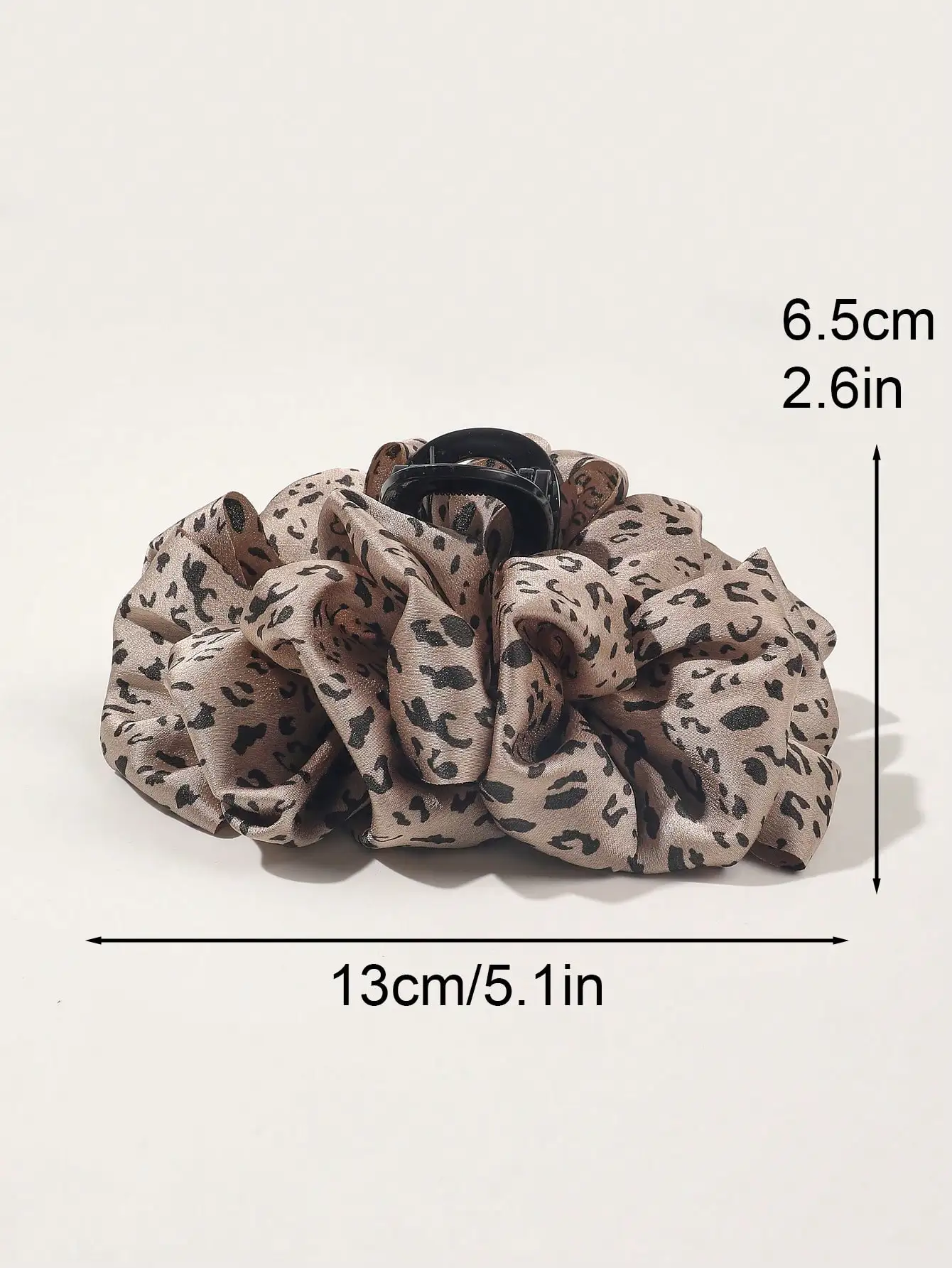 Nuova clip per artiglio per capelli grande leopardo di seta per donna Forcina vintage Semplice Barrette Morsetto per coda di cavallo Accessori per capelli invernali di moda