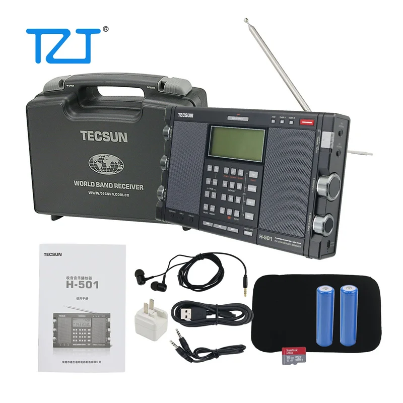 

For Tecsun Radio H-501 Dual-Speaker DSP SSB Portable Full Band Radio Music Player Bluetooth Speaker