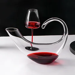 High-grade Crystal Glass 360Rotating Decanter Tumbler 1500ml Wine Dispenser/Decanter Tumbler Bar Wine Accessories