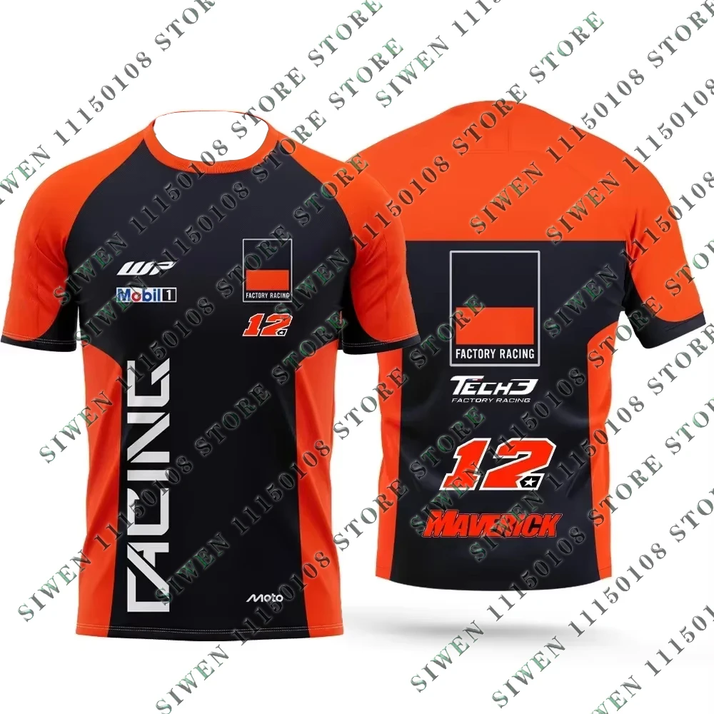 

2025 New Motorcycle Race No. 37 Pedro Acosta Men's and Women's T-Shirts Casual Sports Short Sleeve T-ShirtsFashion Tops
