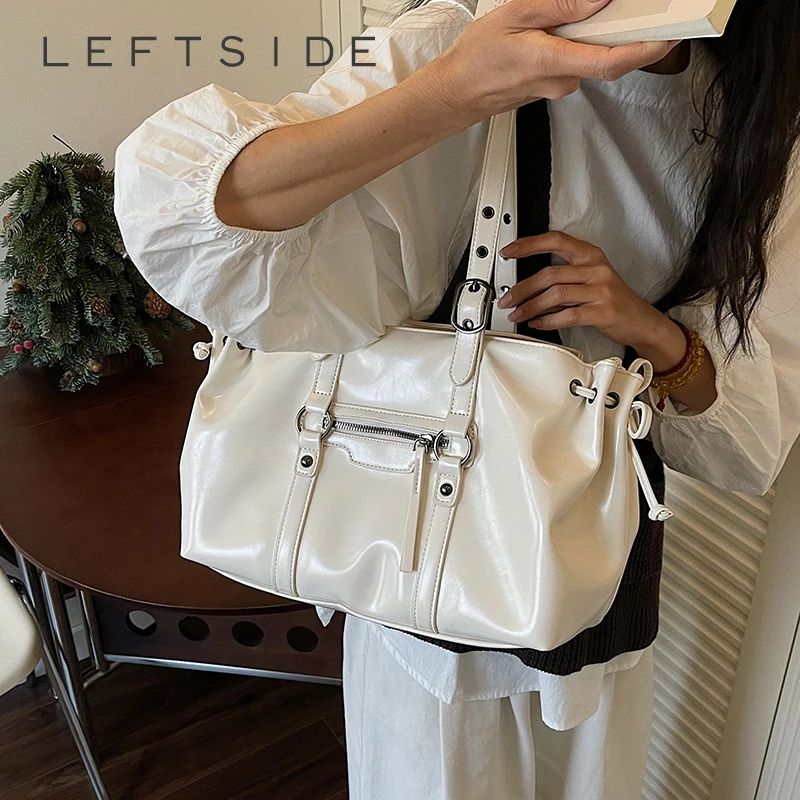 

Women's Pu Leather Shoulder Tote Bag Retro Daily Casual Dating Crossbody Bags 2026 New Trend Luxury Fashion Handbags and Purses
