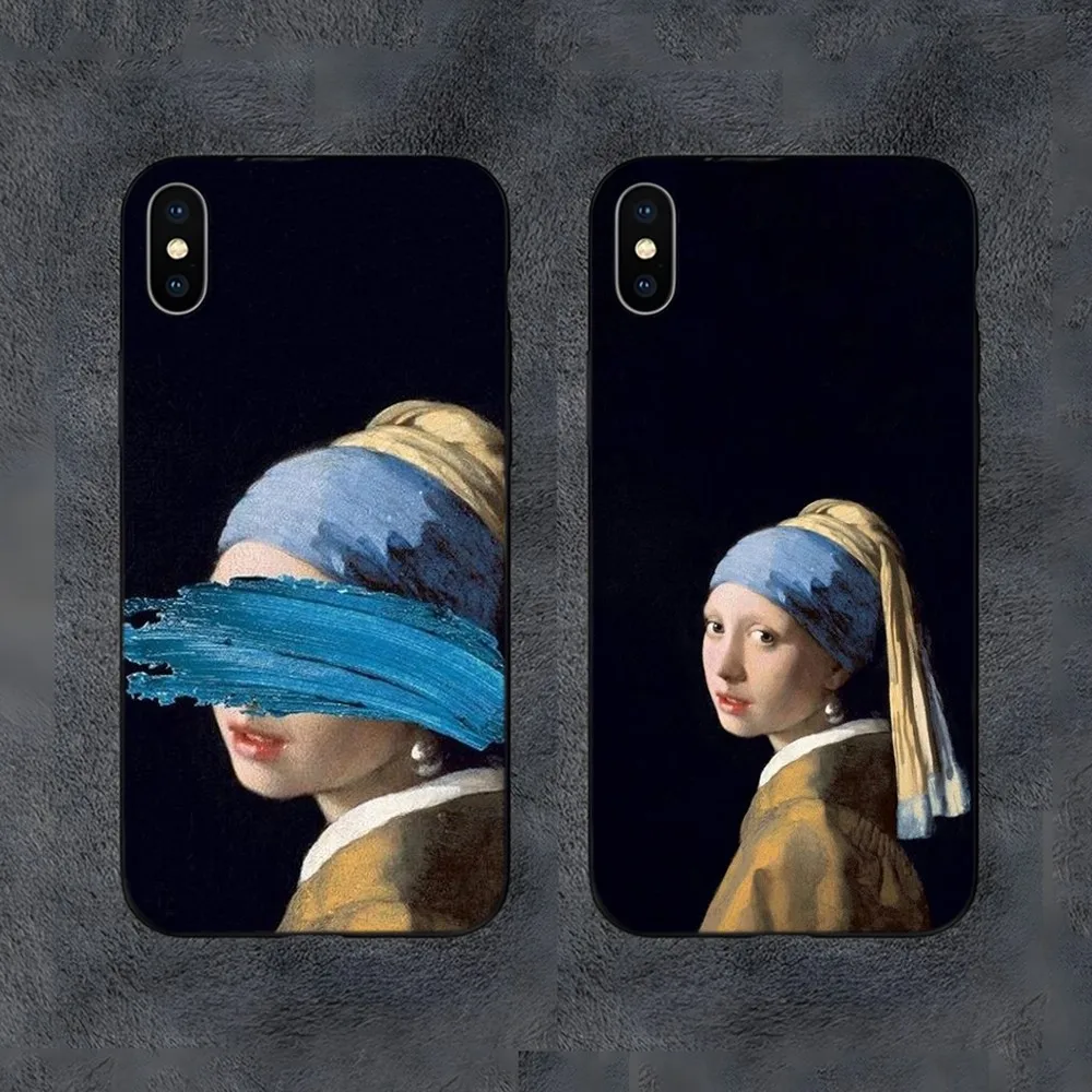 Girl With A Pearl Earring Vermeer Phone Case For Samsung S21,S22,S23,S30,Ultra,S20,S30,Plus,S21 Fe,10,9,5G Silicone Cover