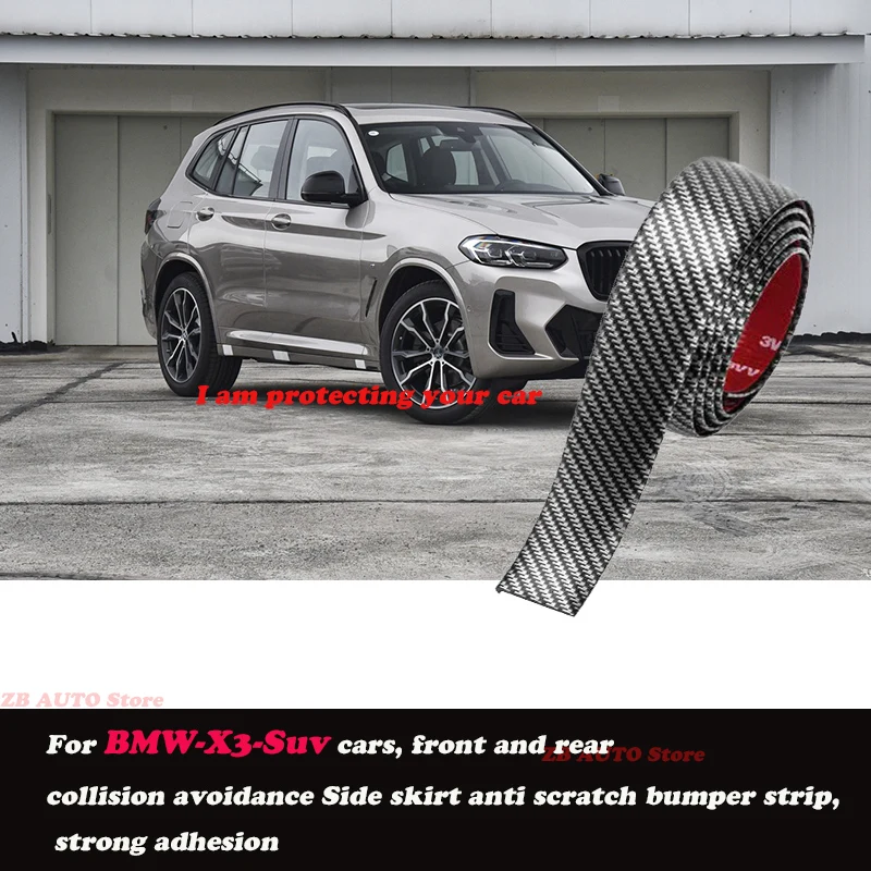 

Strong adhesive bumper strip, front and rear lip side skirts, collision and scratch resistant, suitable For BMW X3 Suv