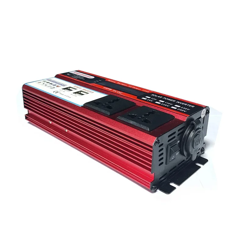 جديد 500 واط العاكس DC12V/24 فولت إلى AC110V/220 فولت سيارة العاكس مع 4usb الهاتف المحمول شحن سريع شاشة الكريستال السائل المقبس المزدوج 1