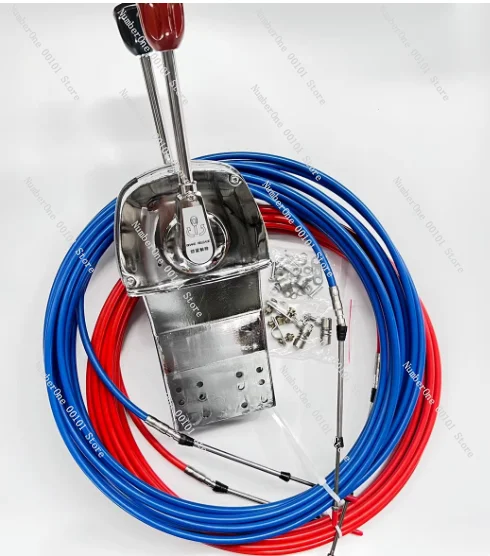 Marine Throttle Head Double Handle Throttle Controller Marine Cable Manipulator