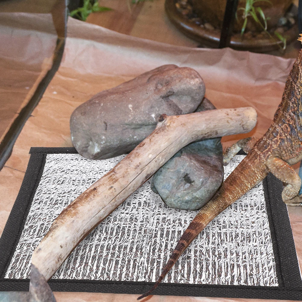 

Reptile Reflective Insulation Film Under Tank Terrarium Warm Environment Easy Clean Aluminum Film For Snake Lizard Turtle Small