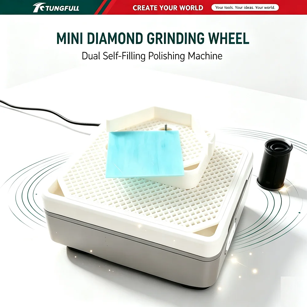 Mini DIY Dual-Layer Water Grinder High Power 220V 4200RPM 4-in-1 Grinding Drillable Self-Watering Tool with Multiple Heads