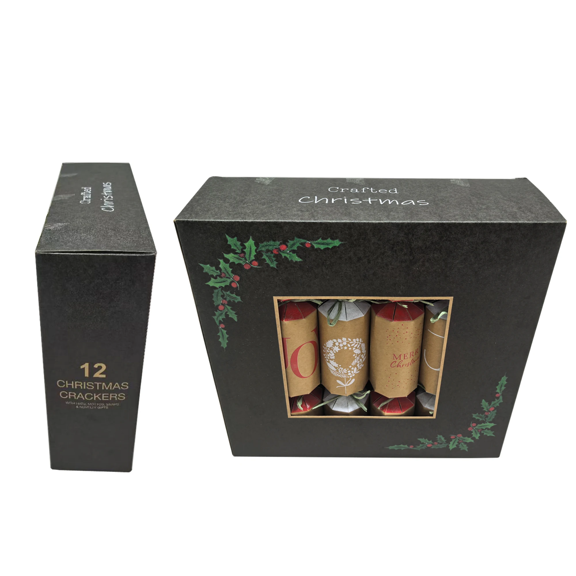 Christmas Crackers Poppers, 12pk No Snap, Games & Activities Inside