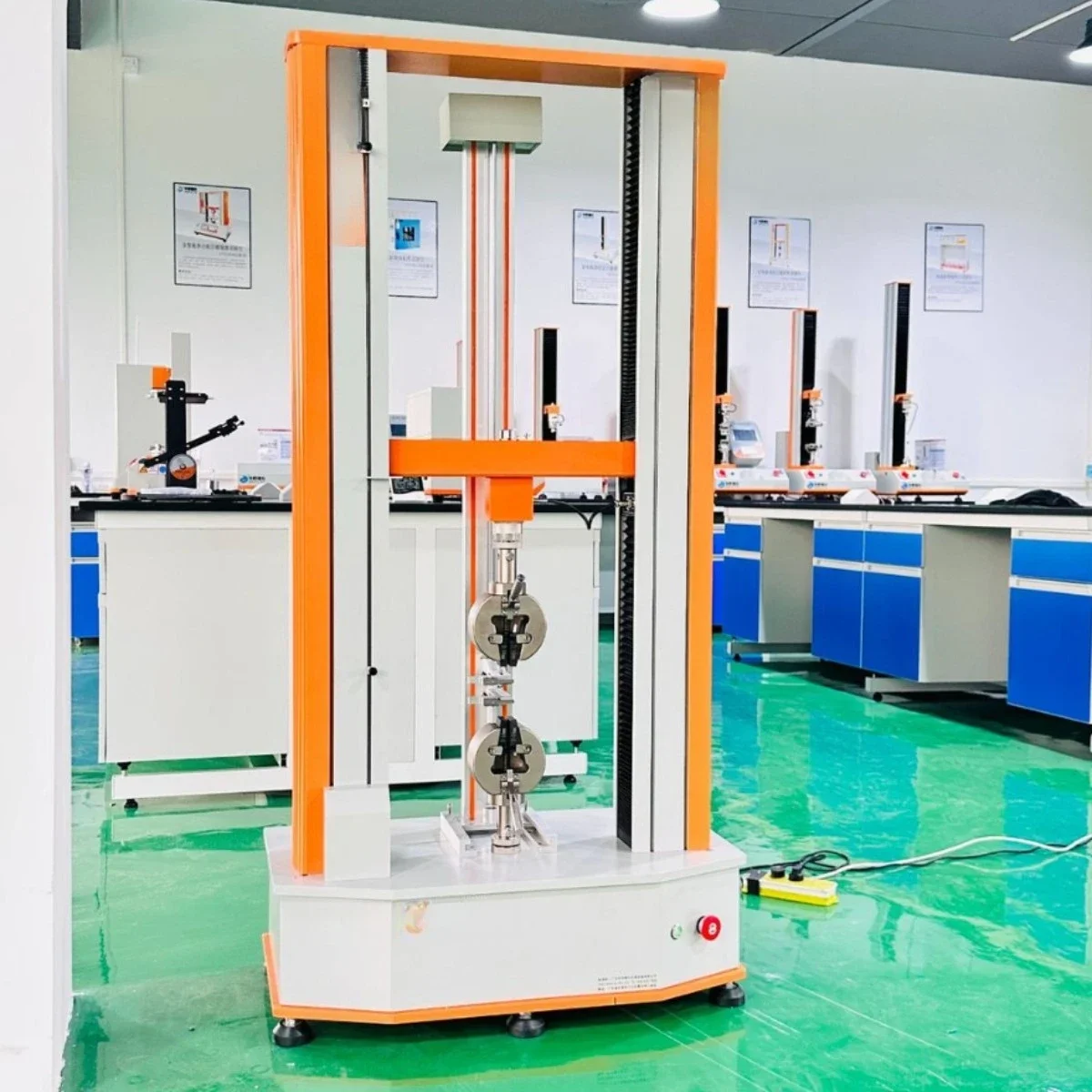 Plastic tensile test, right angle tear tester, silicone rubber tensile strength testing machine with rubber extensometer