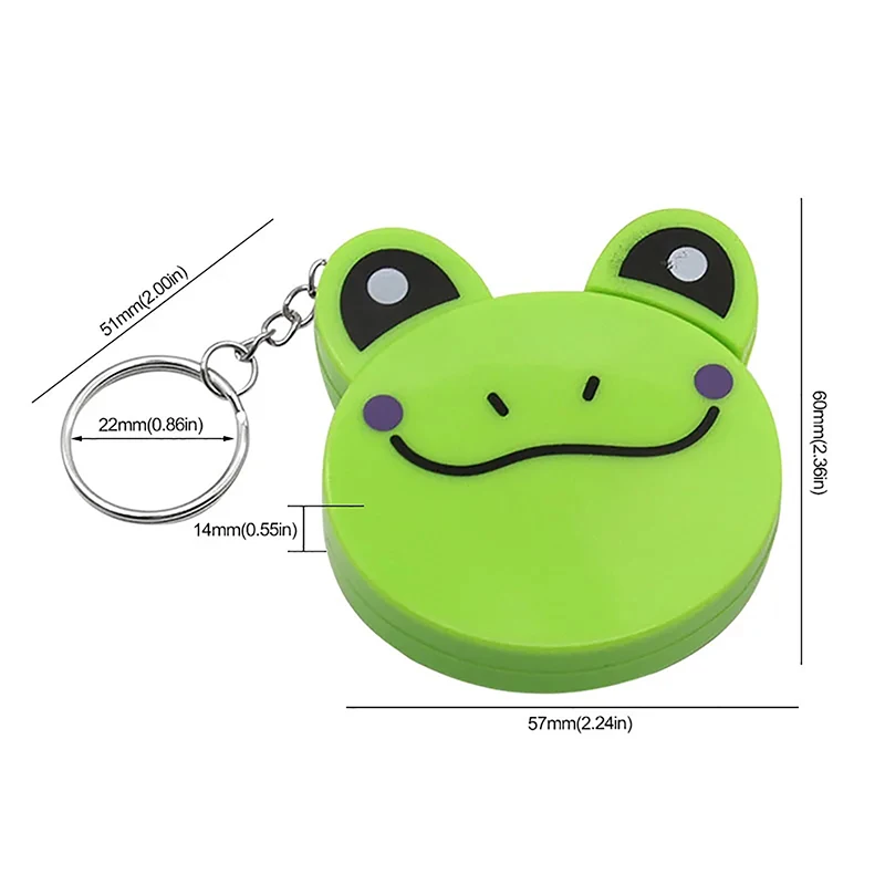 1.5M Cute Frog Piggy Tiger Soft Tape Measure Scale Body Sewing Flexible Measurement Ruler For Body Measuring Tools Tailor Craft