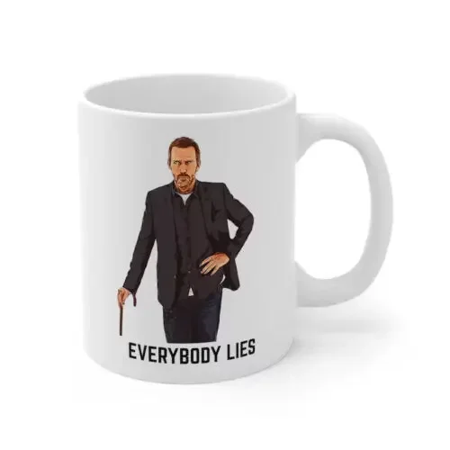 Dr House MD Mug, House Mug, Hugh Laurie Mug, House MD Fan Gift TV Serie Tea Cup Coffee Mug Perfect Gift  Ceramics Home Drink cup