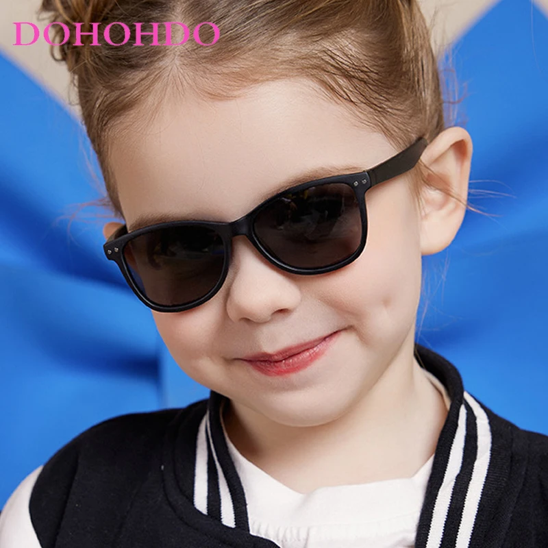 

Kids Sunglasses Polarized UV Protection Flexible Rubber Glasses Boys Girls Shades Cute Baby Children Sun Glasses With Neck Cord