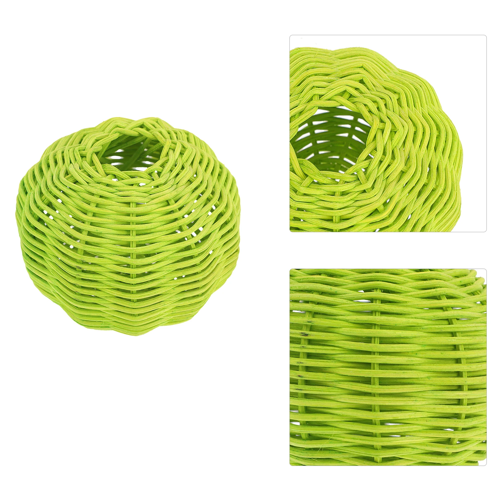 

2pcs Rattan Woven Cover Dust Proof Light Cover For Bedroom Living Room Lamp Accessory Rattan Woven Lampshade Diy Lamp Supply