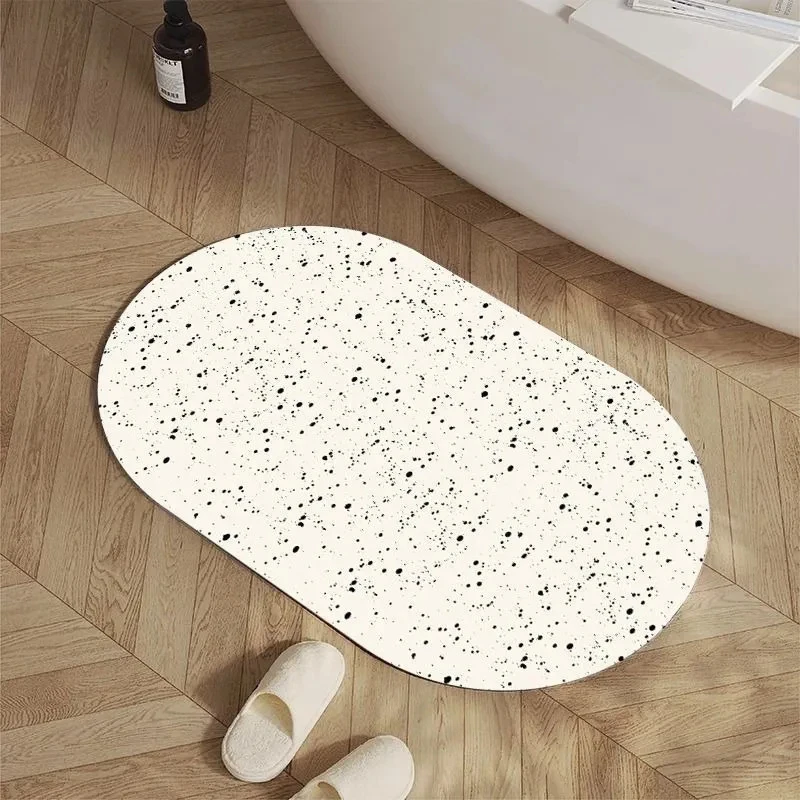 VIKAMA Absorbent Diatomaceous Earth Bath Mat Non Slip Quick Dry Floor Rug for Bathroom Kitchen Door