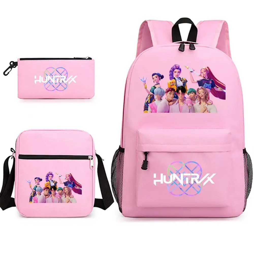 

Popular Cool Girl Group New Children's Backpack Casual Pen Case Shoulder Bag Set Fashion School Backpack Middle School Students
