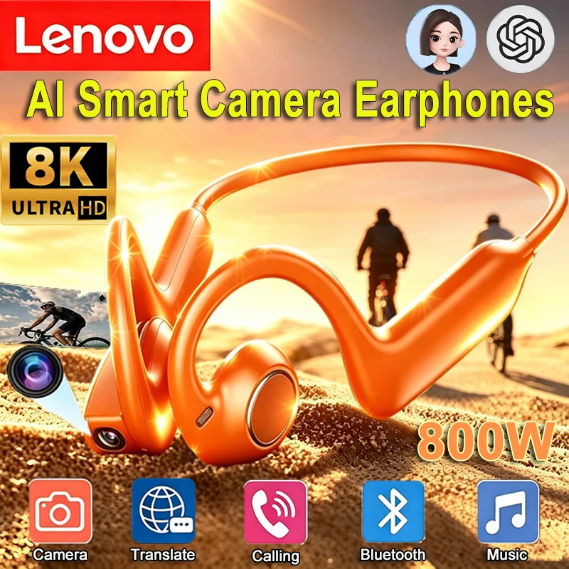 Auriculares Inteligentes de Lenovo con Cámara 8MP