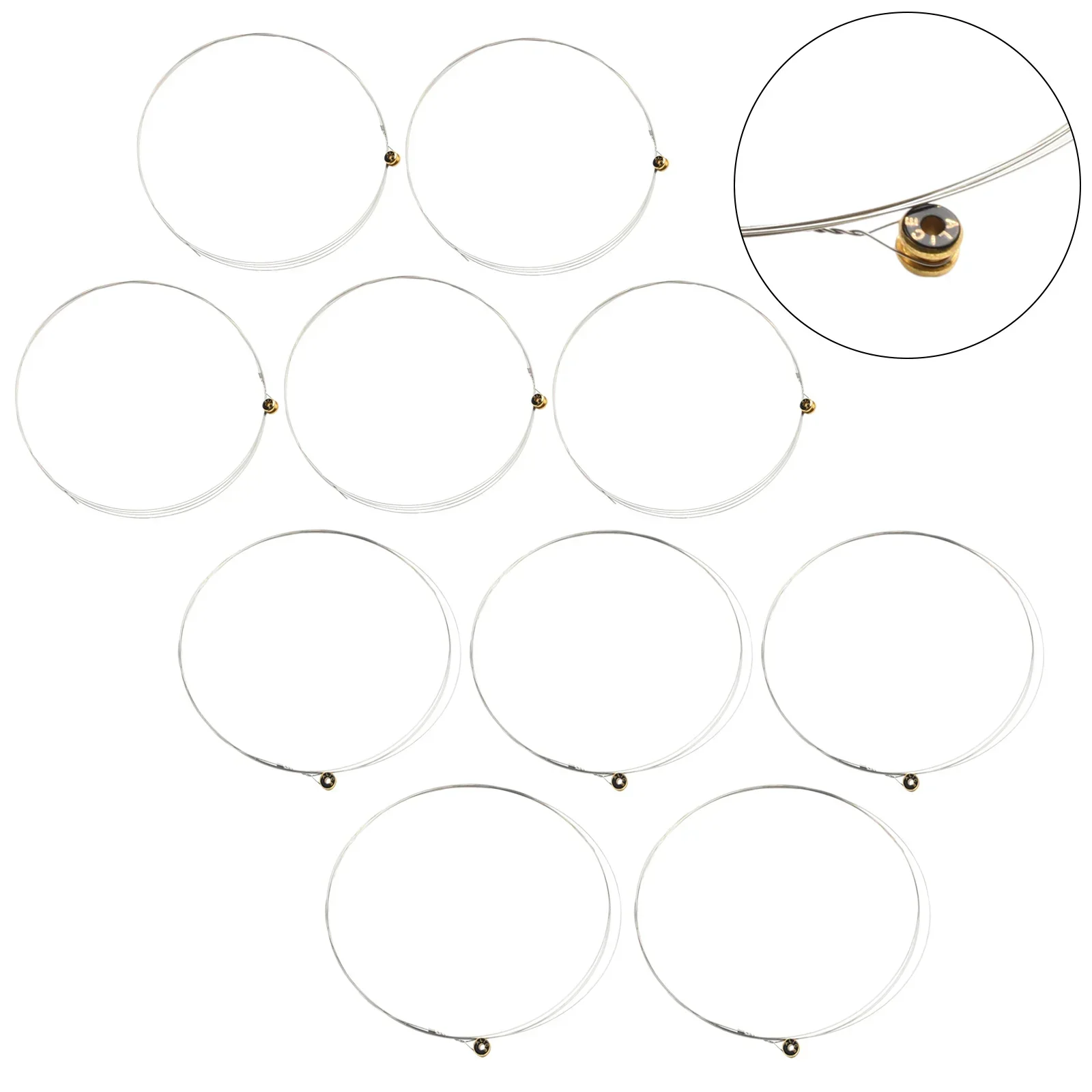 5PCS Electric Guitar Acoustic Guitar Single String Top E Plain Steel Gauges .009 010 Guitar Accessories Replacement Strings New