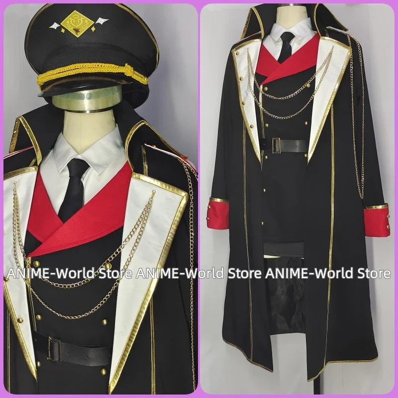 《Custom Made》Game Blue Archive Hanuma Makoto Cosplay Costume Cosplay Dress Suit Hat Wig Property Headwear Shoes Halloween