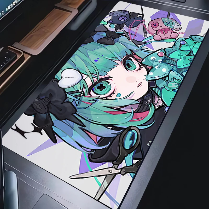 

Милый коврик для мыши компьютера HD принт аниме девушка коврик для клавиатуры натуральный каучук противоскользящий настольный коврик идеальный подарок для подруги женщин