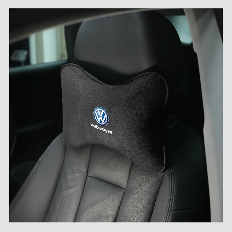 

1Pcs Car Interior Headrest Seat Head Support Neck Pillow For Volkswagen Jetta Golf Passat Polo Tiguan Arteon Touareg Taigo Caddy