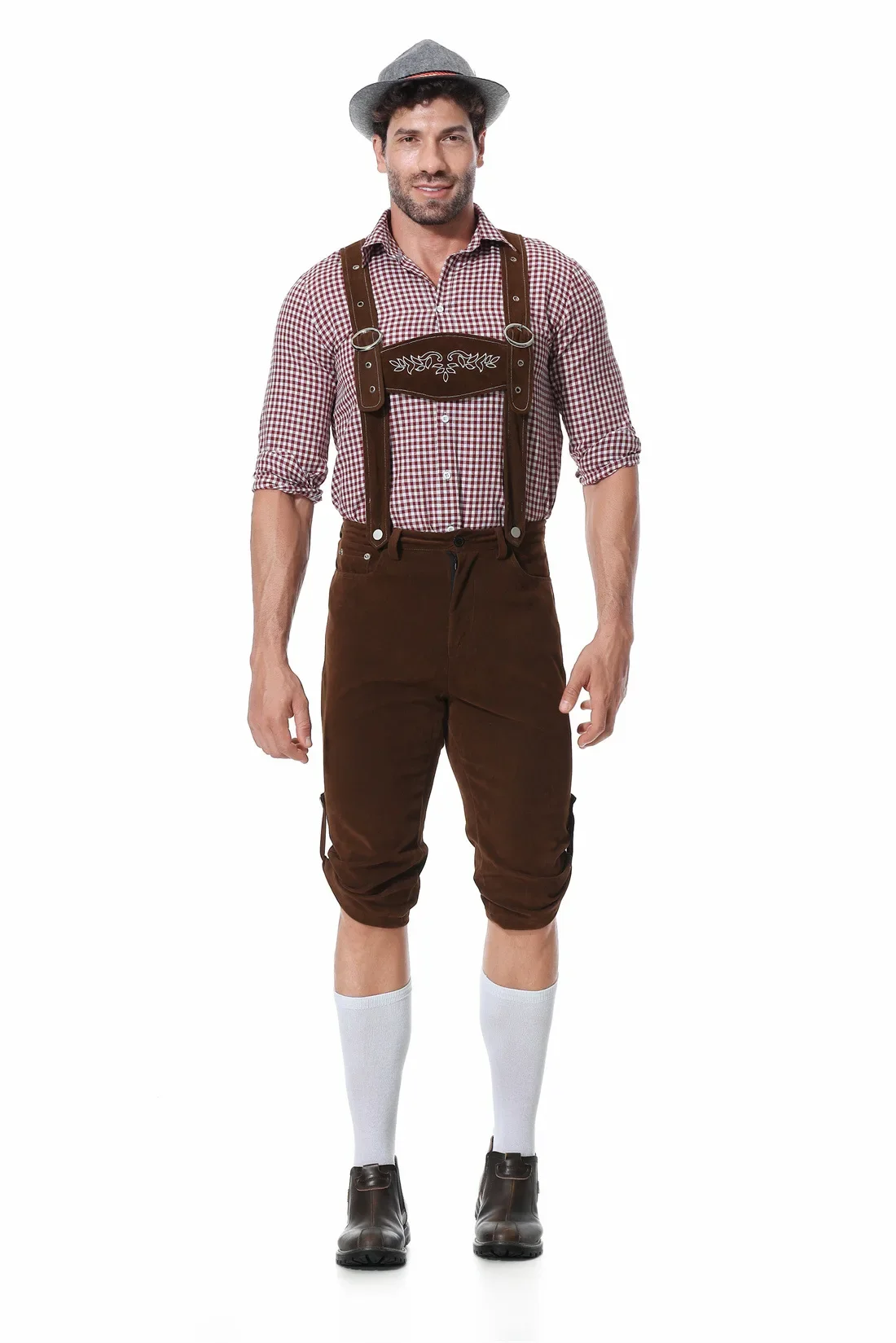 El nuevo traje de cerveza tradicional alemán Oktoberfest Carnival para hombre