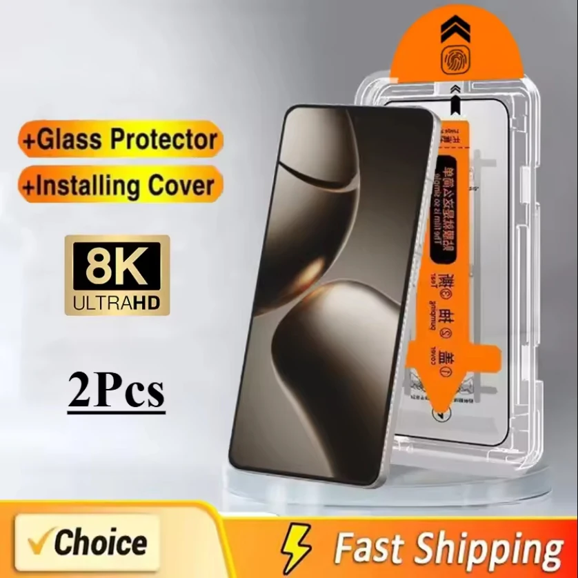 

For iphone 17 16 15 Pro Max Tempered Glass Film iphone 11 12 13 X XR XS 14 15 Pro Screen Protector Oneclick Auto Installer Glass