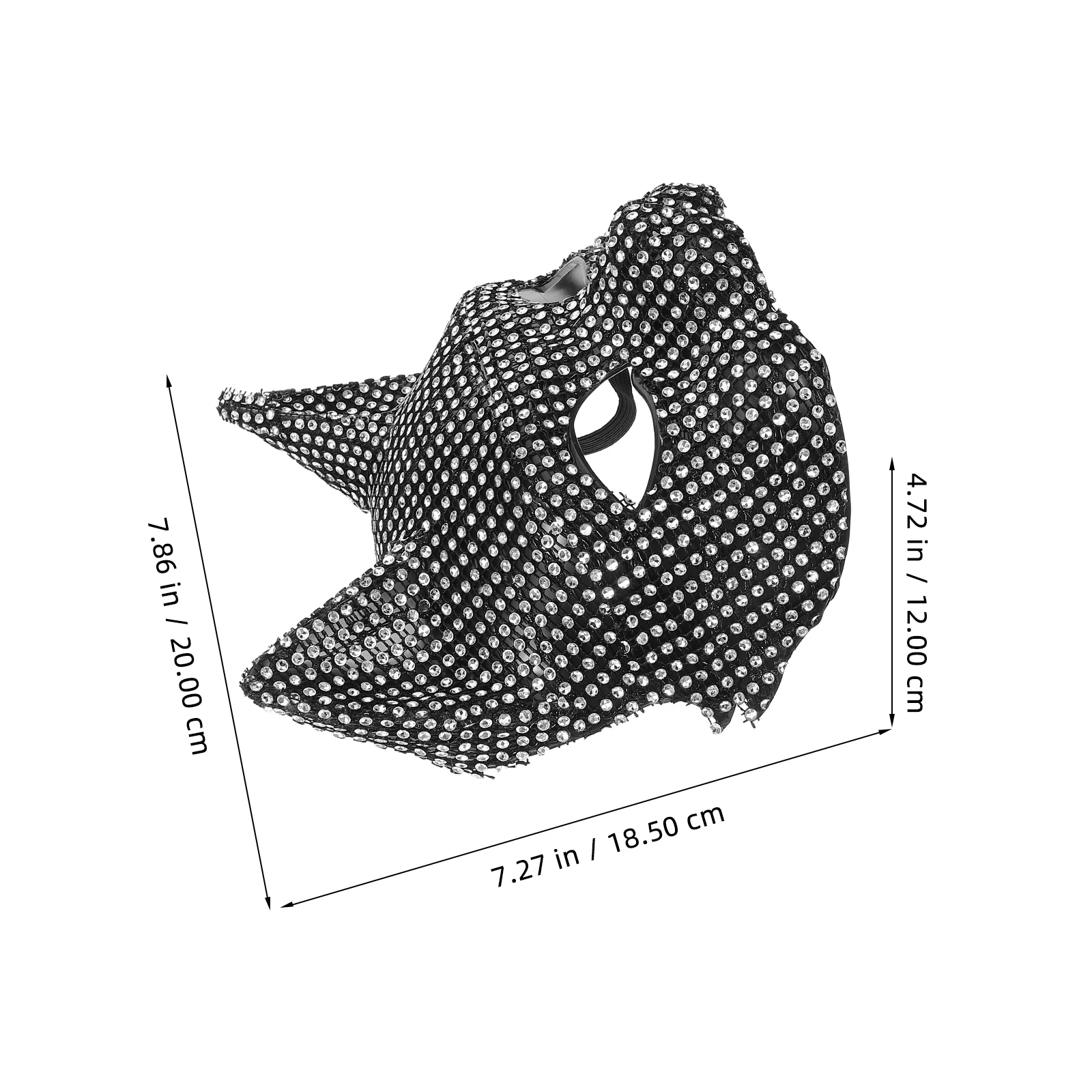 

1 Set Rhinestone Cat Mask Gloves Animal Cosplay Kit Party Decorative Fancy Dress Accessories Costume Props Photo Masquerade