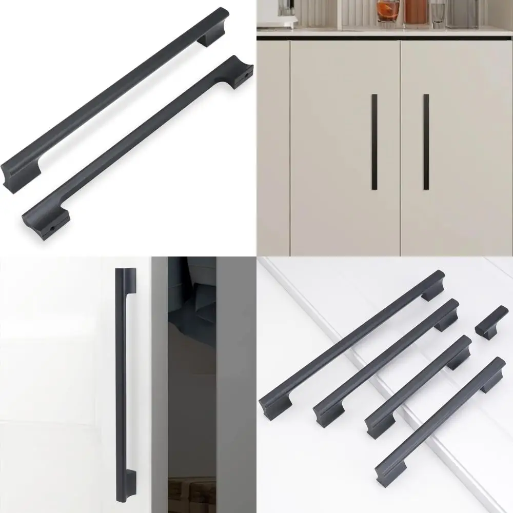 

Matte Black 15 Inch Kitchen Cabinet Handles, Pulls, and Hardware for Drawers and Dressers - Modern, Stylish, and Durable