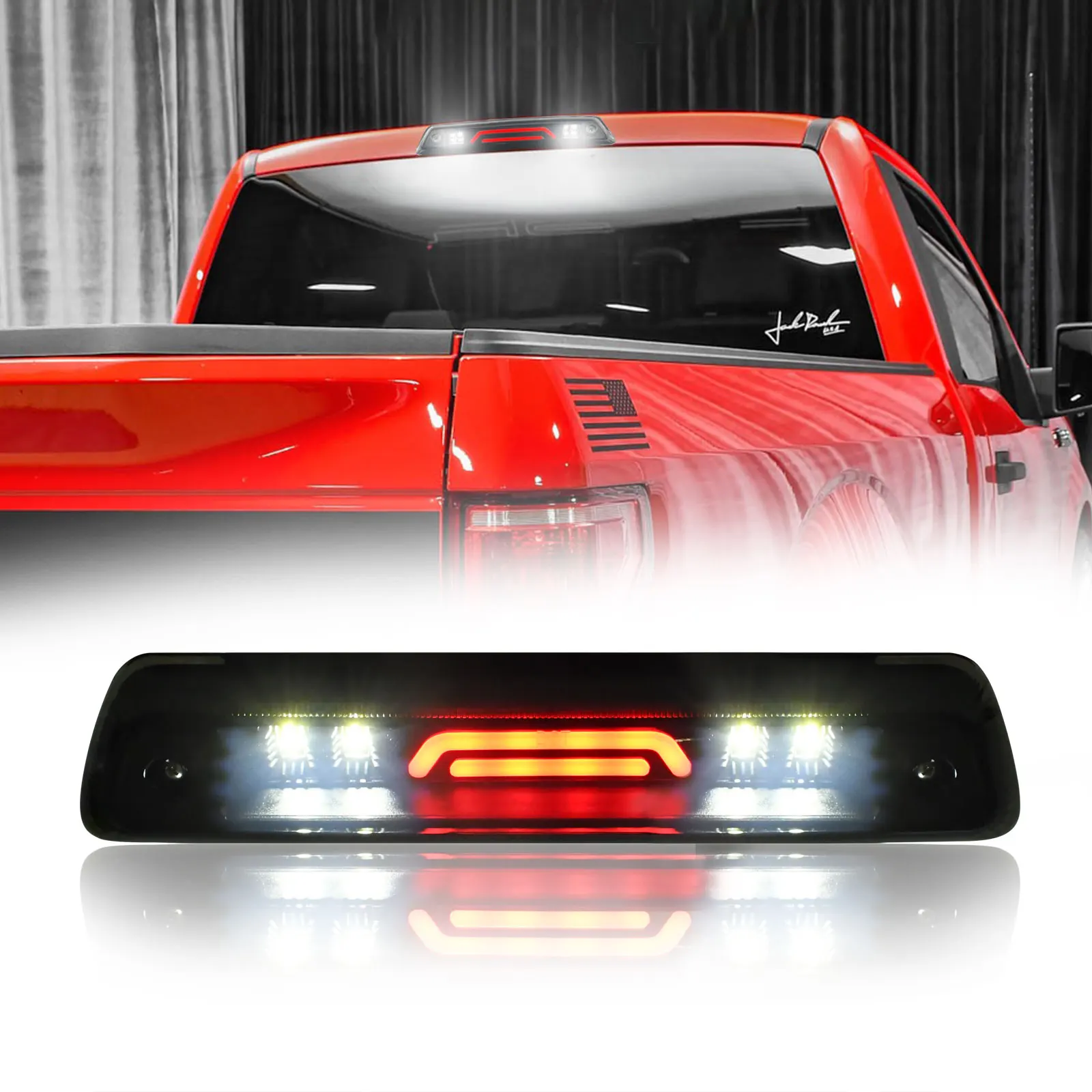 

Car LED Smoke Third 3rd Brake Light For Ford F-150 2009-2014 Tail Rear Cargo Lamp Signal Stop Lights Clear Luces Spotlight