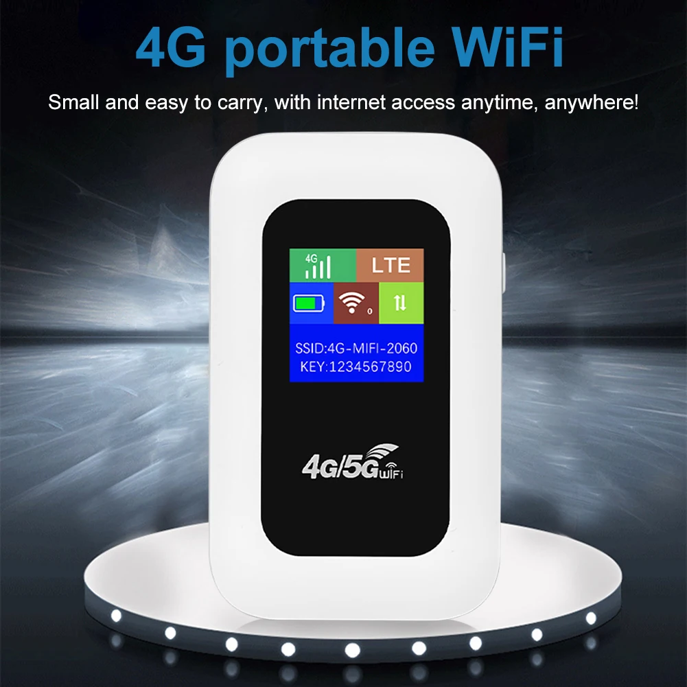 4G LTE Wireless Router Repeater with SIM Card Slot 150Mbps Mini Outdoor Hotspot Wireless Wifi Modem for Home Office RV Camping