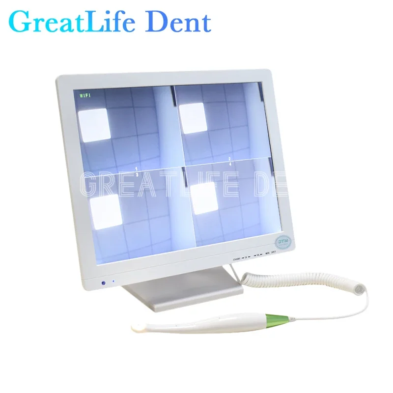 GreatLife Dent 17-дюймовая HD1600 10-дюймовая стандартная холодная стандартная стоматологическая Usb Проводная внутриоральная интраоральная камера Wi-Fi беспроводная