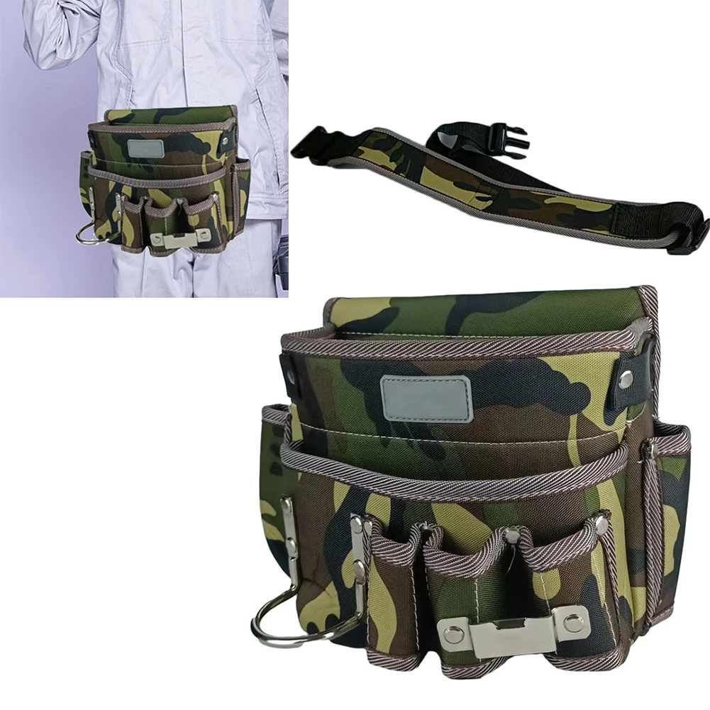 

Waist Tool Bag Oxford Cloth Electrician Organizer Storage Pocket Pouch Belt Home Multi-functional Garden Tool Waist Packs