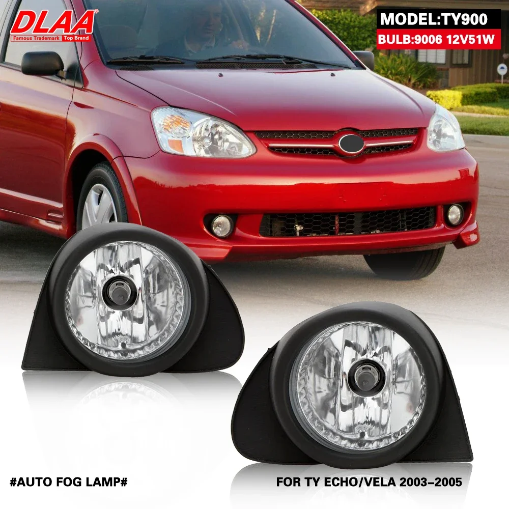 

DLAA For ECHO VELA 2003 2004 2005 Front Fog Lights Car Styling Spot Light Fog Lamps With Switch - 1 Pair